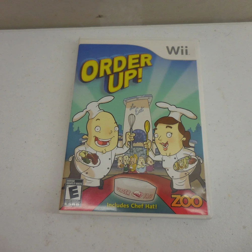 Order Up! Nintendo Wii Video Game Zoo Games Cooking Simulator CIB Complete
